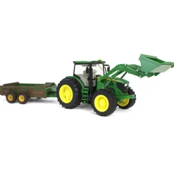 1/16 ERTL Big Farm John Deere 6210R with Loader & "Dirty" 780 Hydra Push Spreader