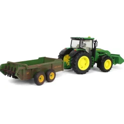 1/16 ERTL Big Farm John Deere 6210R with Loader & "Dirty" 780 Hydra Push Spreader
