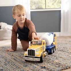 1/16 ERTL Big Farm Yellow & Blue Peterbilt Model 367 Cement Mixer
