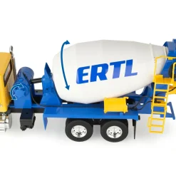1/16 ERTL Big Farm Yellow & Blue Peterbilt Model 367 Cement Mixer