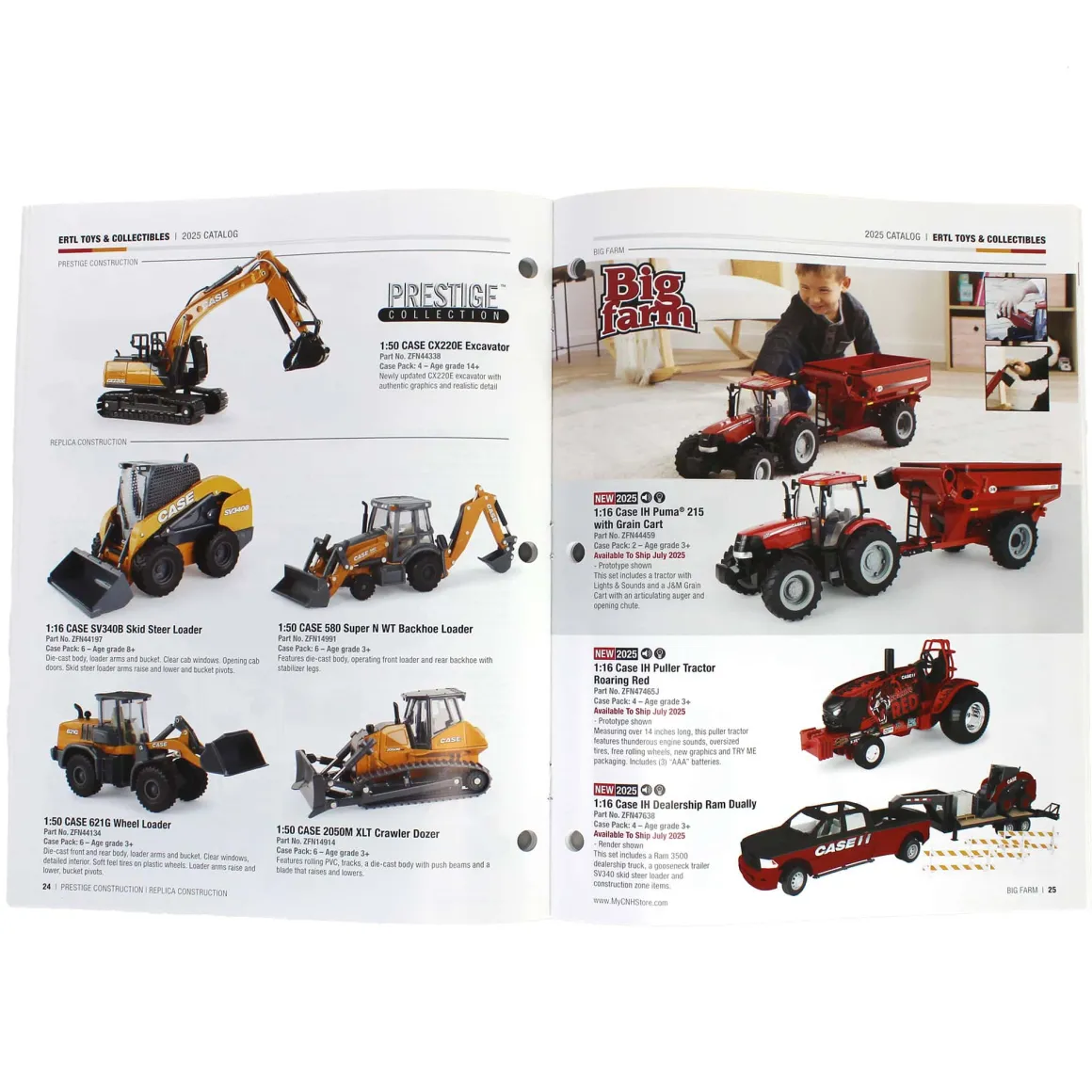 2025 ERTL Case IH Full Size Color Catalog