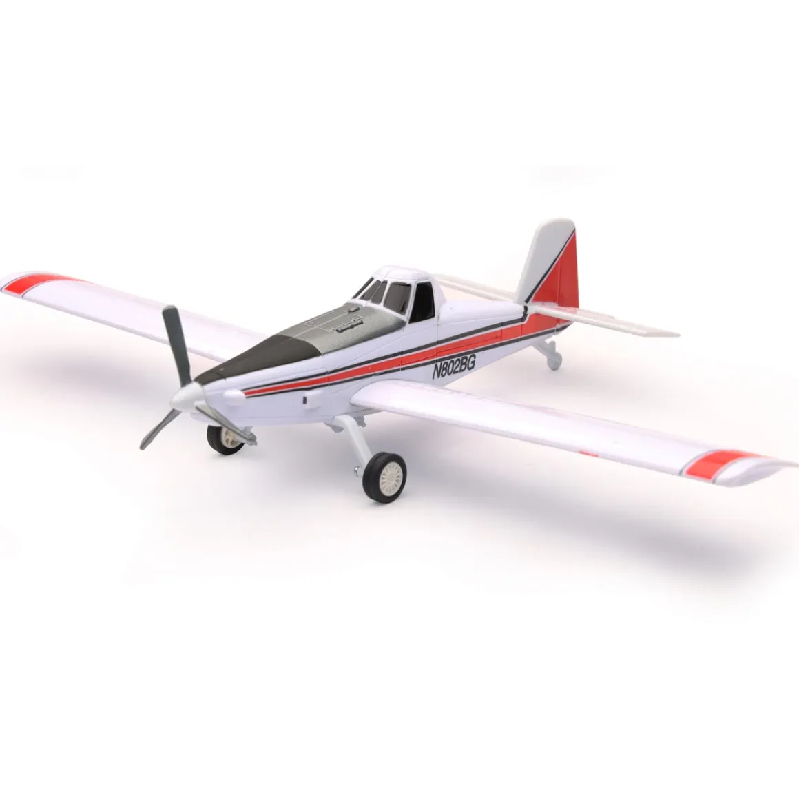 1/60 Exclusive Edition Red & White Air Tractor AT-502 AG Spray Crop Duster Airplane by New Ray