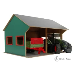 1/16 Farm Machinery 2 Bay Shed with High Roof