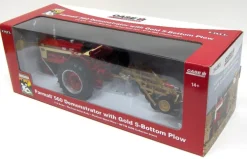 1/16 Farmall 560 Demo with Gold 5-Bottom Plow, 2008 National Farm Toy Museum Edition