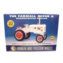 1/12 Farmall Super A White Demonstrator Tractor by Franklin Mint