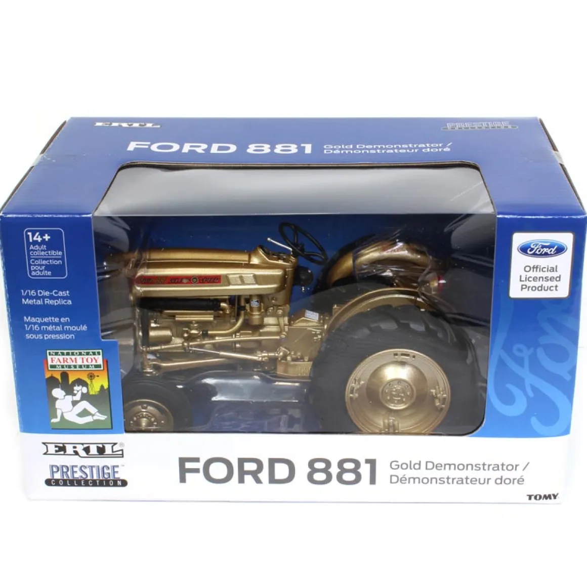1/16 Ford 881 Gold Demonstrator, 25th Anniversary National Farm Toy Museum
