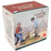 1/16 Foxfire Farm "Tractor Talk" Cold Cast Porcelain Statue by Lowell Davis