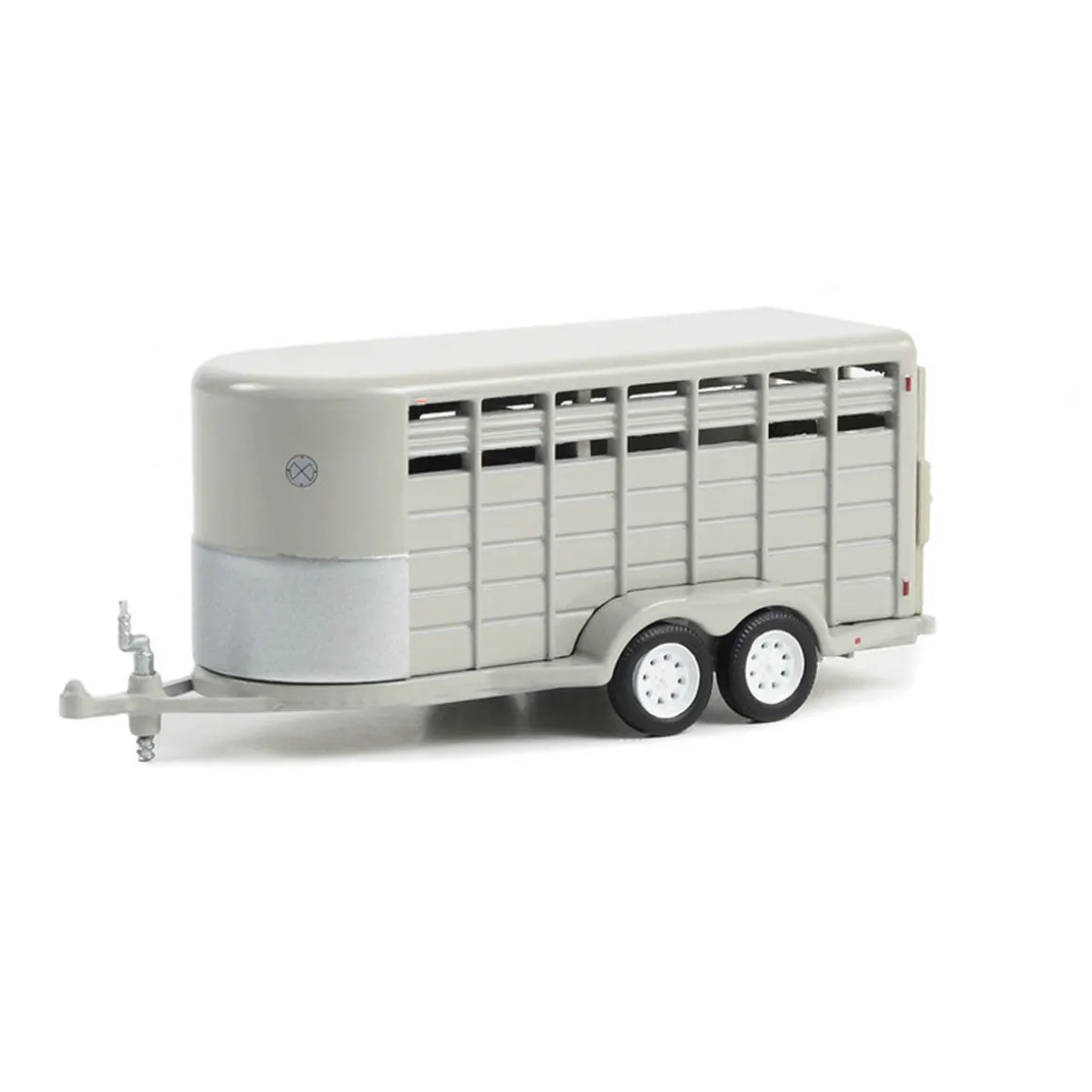 1/64 14ft Bumper Hitch Livestock Trailer, Gray, Hitch & Tow Trailers