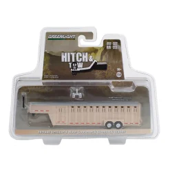 1/64 26ft Vertical Three Hole Gooseneck Trailer, Beige, Hitch & Tow Trailers