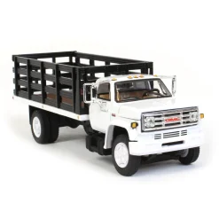 1/64 GMC 6500 Stake Bed, White with Black Stakes, First Gear Exclusive