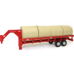 1/20 Gooseneck Round Bale Trailer with 4 Round Bales by Big Country Toys