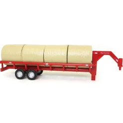 1/20 Gooseneck Round Bale Trailer with 4 Round Bales by Big Country Toys