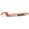 1/64 Gooseneck Trailer, Orange with Red & White Conspicuity Stripes, Hobby Exclusive