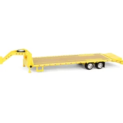 1/64 Gooseneck Trailer, Yellow with Red & White Conspicuity Stripes, Hobby Exclusive