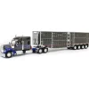 1/64 Gray & Blue Kenworth W990 with Wilson Silverstar Livestock Trailer, DCP by First Gear