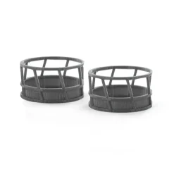 1/64 Gray Hay Feeder, 2 Pack, 3D Printed
