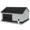 1/64 Gray/Black 40ft x 30ft "Papa's Shop" Farm Shed, 3D Printed