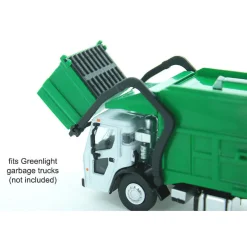 1/64 Green Dumpster with Removable black Lid, 3D Printed Plastic