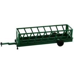 1/64 Green 20ft Portable Cattle Feeder, 3D Printed