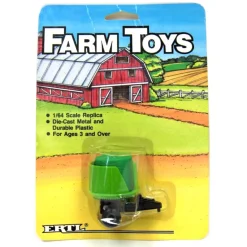 1/64 Green Hay Grinder with Bale, Made in 1986 by ERTL