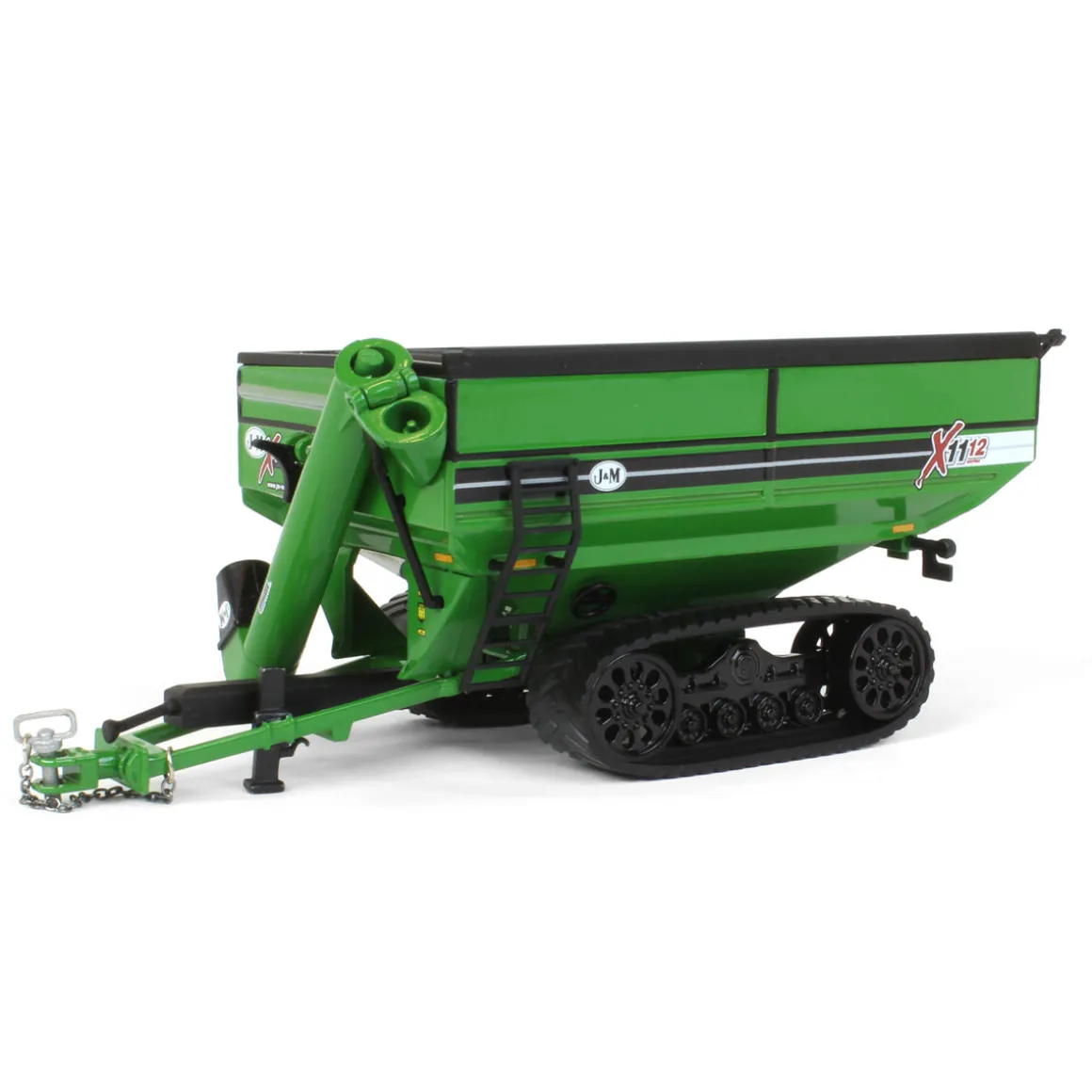 1/64 Green J&M 1112 X-Tended Reach Grain Cart with Tracks