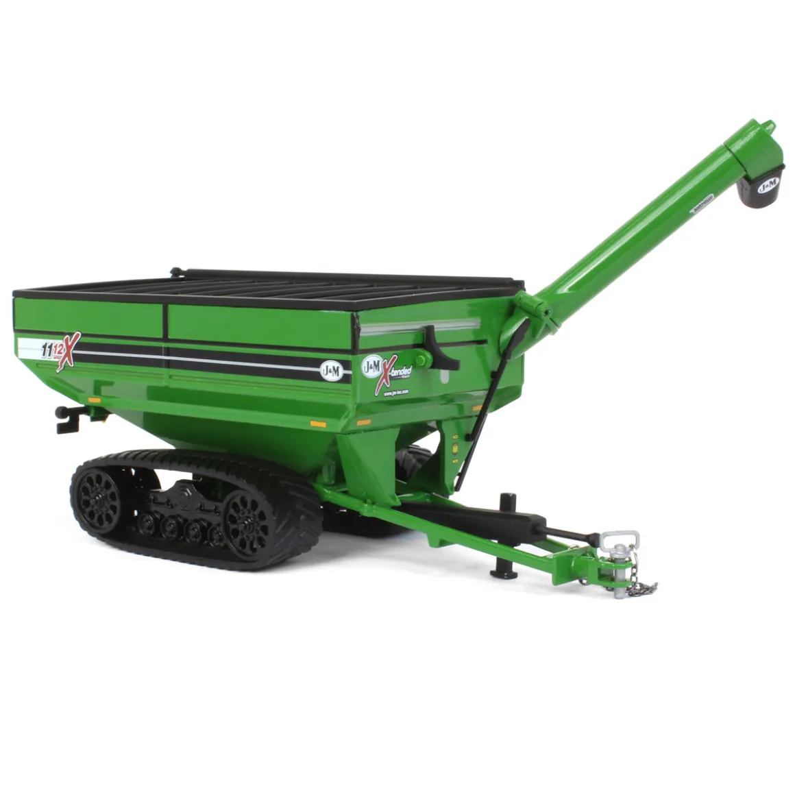 1/64 Green J&M 1112 X-Tended Reach Grain Cart with Tracks