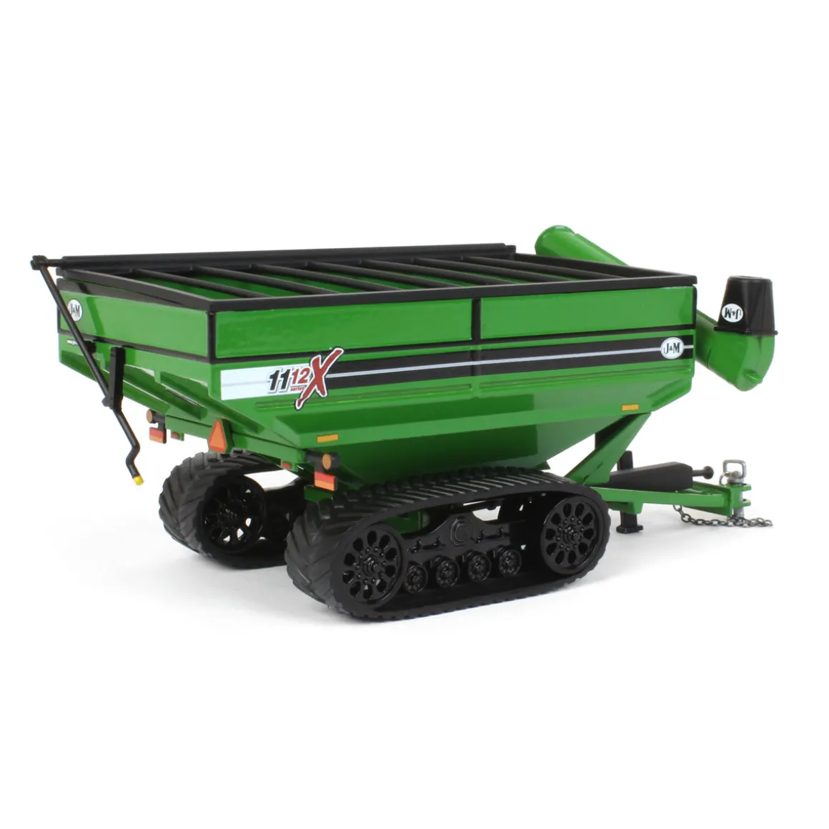 1/64 Green J&M 1112 X-Tended Reach Grain Cart with Tracks