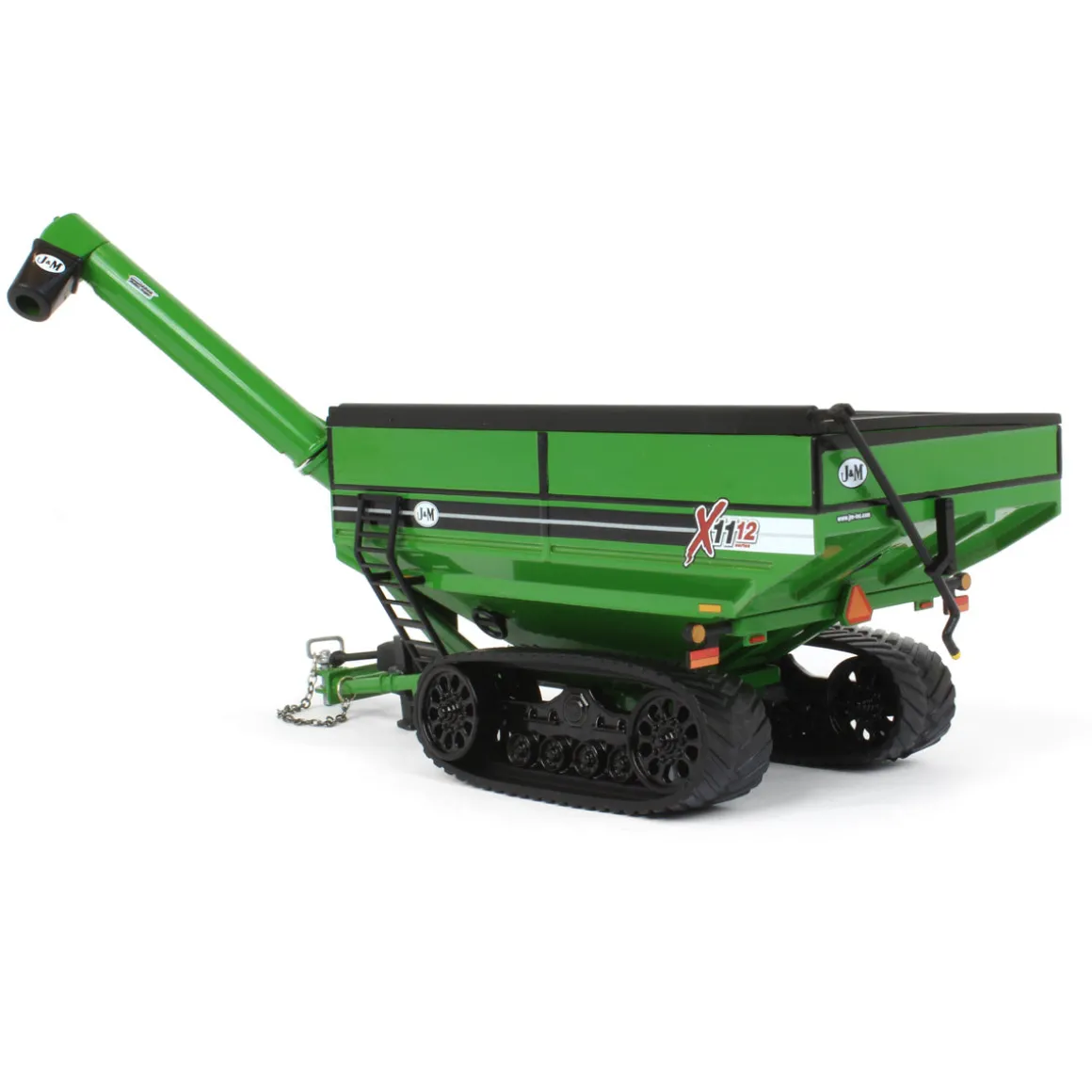 1/64 Green J&M 1112 X-Tended Reach Grain Cart with Tracks