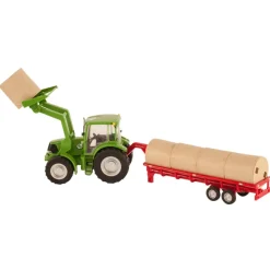 1/20 Green Tractor with Loader Bucket, Bale and Bale Forks by Big Country Toys