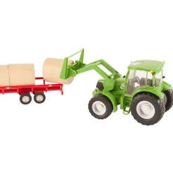 1/20 Green Tractor with Loader Bucket, Bale and Bale Forks by Big Country Toys