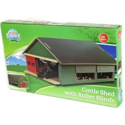 1/32 Green Wooden Stable with Windbreak Netting by Kids Globe