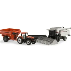 1/64 Harvesting Set with Gleaner C62 Combine, AGCO DT200 Tractor & J&M 875 Grain Cart