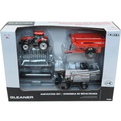 1/64 Harvesting Set with Gleaner C62 Combine, AGCO DT200 Tractor & J&M 875 Grain Cart