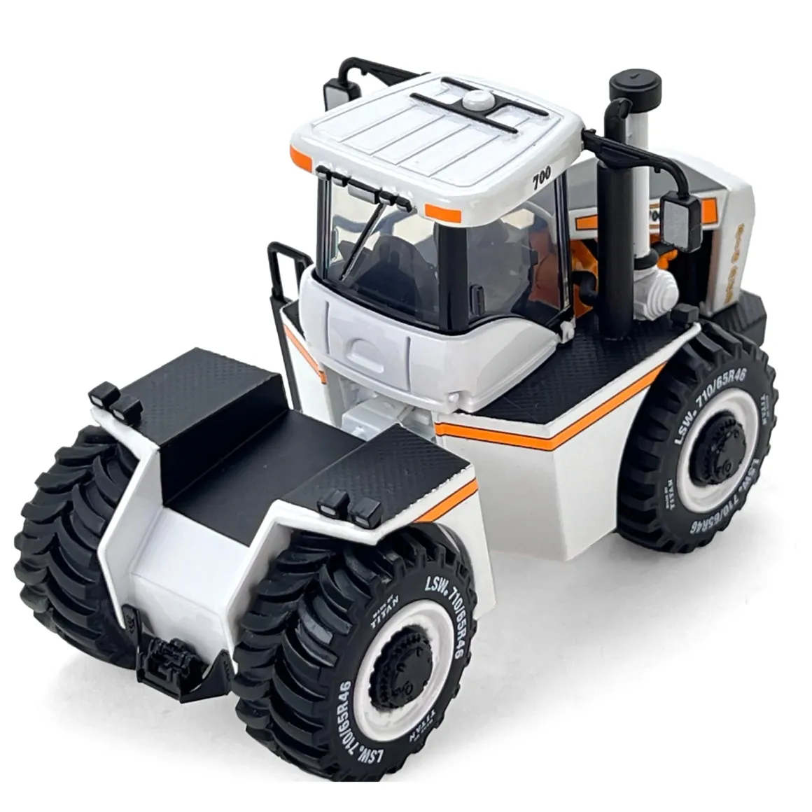 1/64 High Detail Big Bud 700 Las Vegas White CE Version with Titan Goodyear LSW Tires