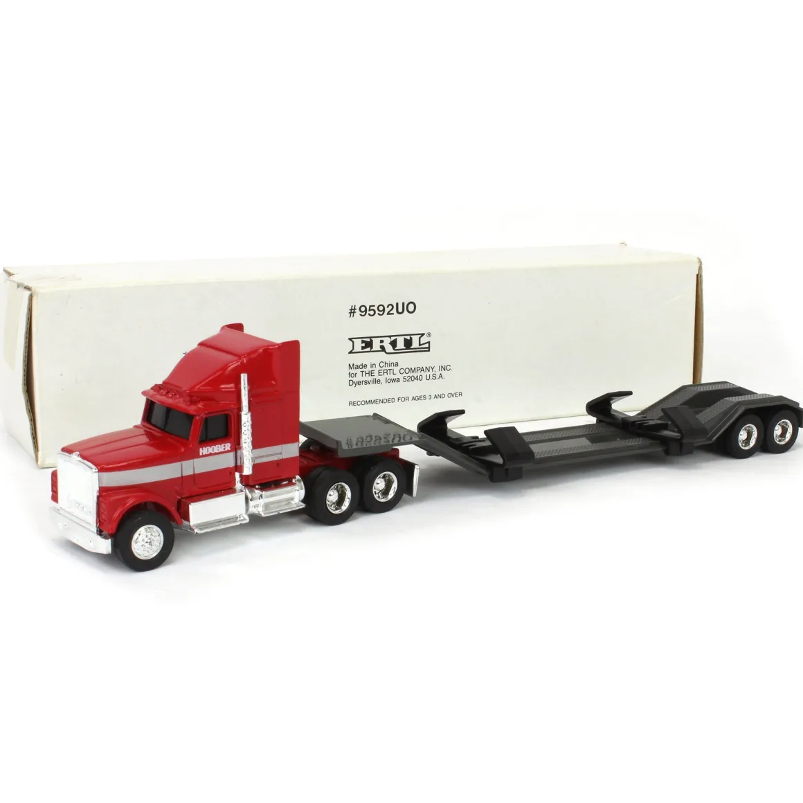 1/64 Hoober International Sleeper Cab with Lowboy Trailer