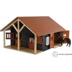 1/24 Horse Stable with 2 Stalls and Storage Room