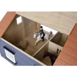 1/24 Horse Stable with 2 Stalls and Storage Room