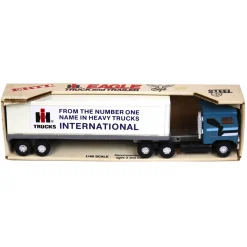 1/48 IH Eagle Semi w/ Tandem Axle Box Trailer, Steel, Made in USA by ERTL