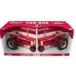 1/16 IH Farmall 706 & 806 2 Piece Collector Set with Precision Wheels & Tires