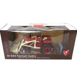 1/16 IH Farmall 544 Hydro with Loader & Milk Can Platform, 2018 Firestone Series