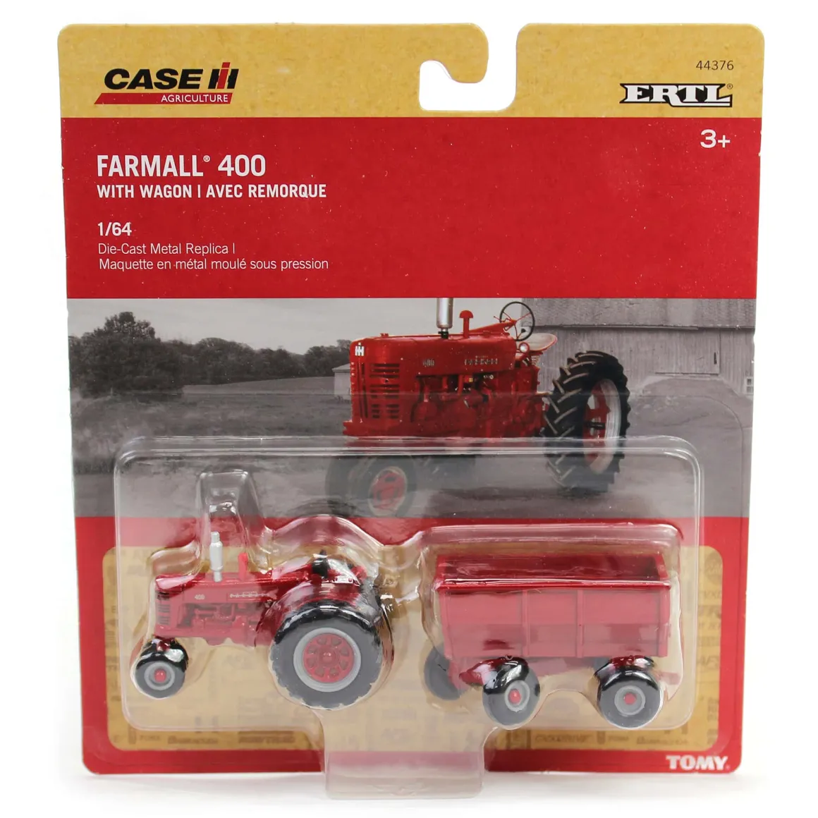 1/64 IH Farmall 400 Narrow Front with Flarebox Wagon