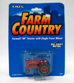 1/64 IH Farmall M Tractor with Single Front Wheel by ERTL