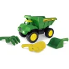 15 Inch Large John Deere BIG SCOOP Dump Truck with 3 Piece Sand Tool Set