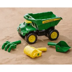15 Inch Large John Deere BIG SCOOP Dump Truck with 3 Piece Sand Tool Set