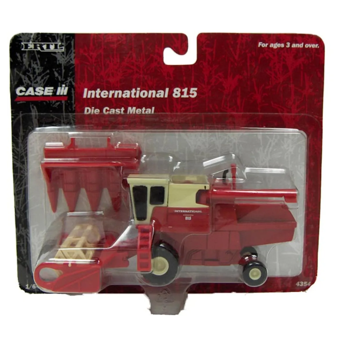 1/64 International 815 Combine with Corn & Grain Heads