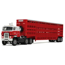 1/64 International TranStar COE with 45ft Wilson Livestock Trailer, Koppes Truck Line, DCP by First Gear