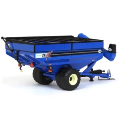 1/64 J&M 1112 Blue Grain Cart with Large Singles