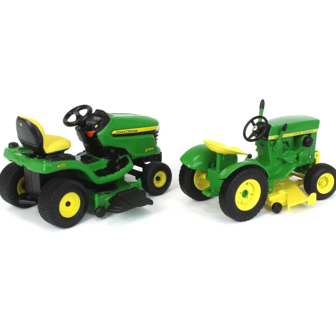 1/16 John Deere 110 & X394 60th Anniversary Lawn Tractor Set, ERTL Prestige Collection