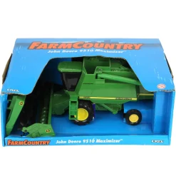 1/28 John Deere 9510 Combine with Corn & Grain Heads