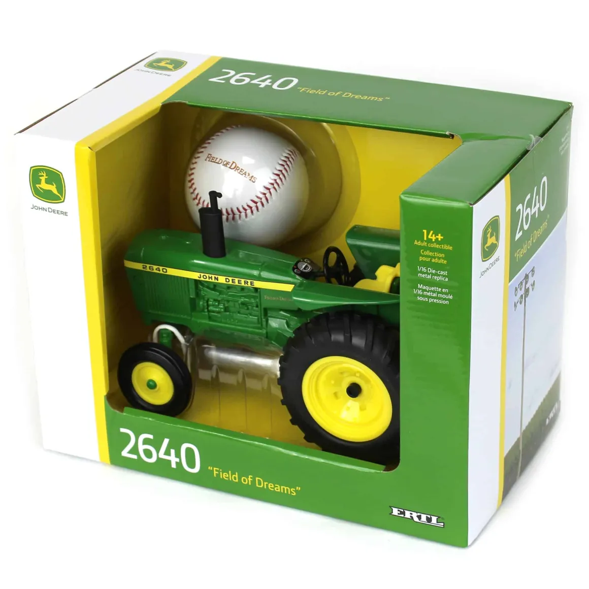 1/16 John Deere 2640 Field of Dreams Tractor with Baseball